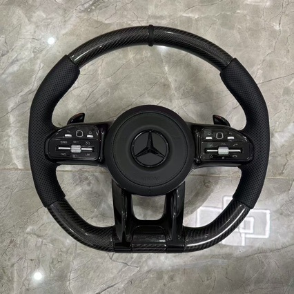 Specifically designed for Mercedes-Benz AMG carbon fiber LED steering wheel ACEGS series GLCGLEGLS old model modification to new model Dragonfly