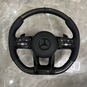 Specifically designed for Mercedes-Benz AMG carbon fiber LED steering wheel ACEGS series GLCGLEGLS old model modification to new model Dragonfly