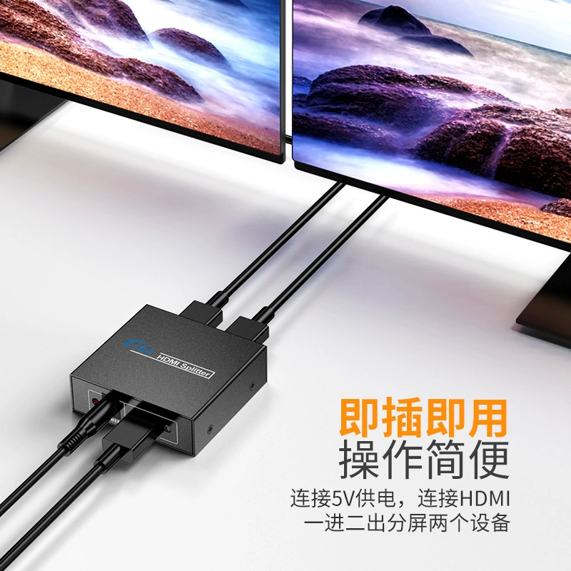 Устройство распределения HDMI 4K, один вход, 1 точка, 2 точки, HDMI HD распределитель 1 в 3D 1080P