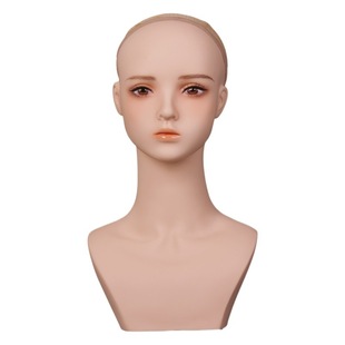 Simulation Wig Head Mold COS Animation Half-body Model Head Earrings Jewelry Display Dummy Head Shoulder Model Head