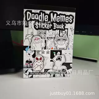 涂鸦表情贴纸书Doodle Meme Sticker Book 手账创作贴纸