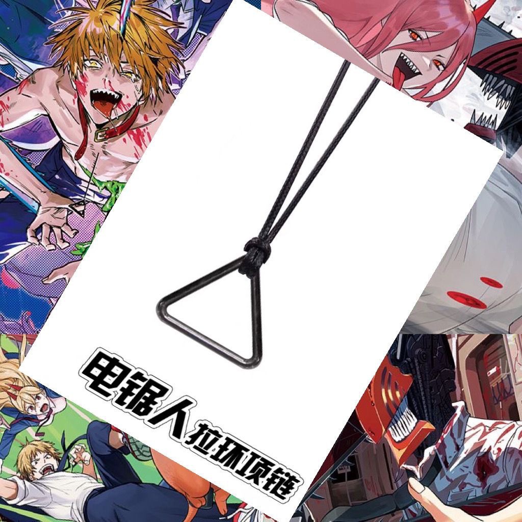 Chainsaw human anime peripheral necklace Pogtita two -dimensional…