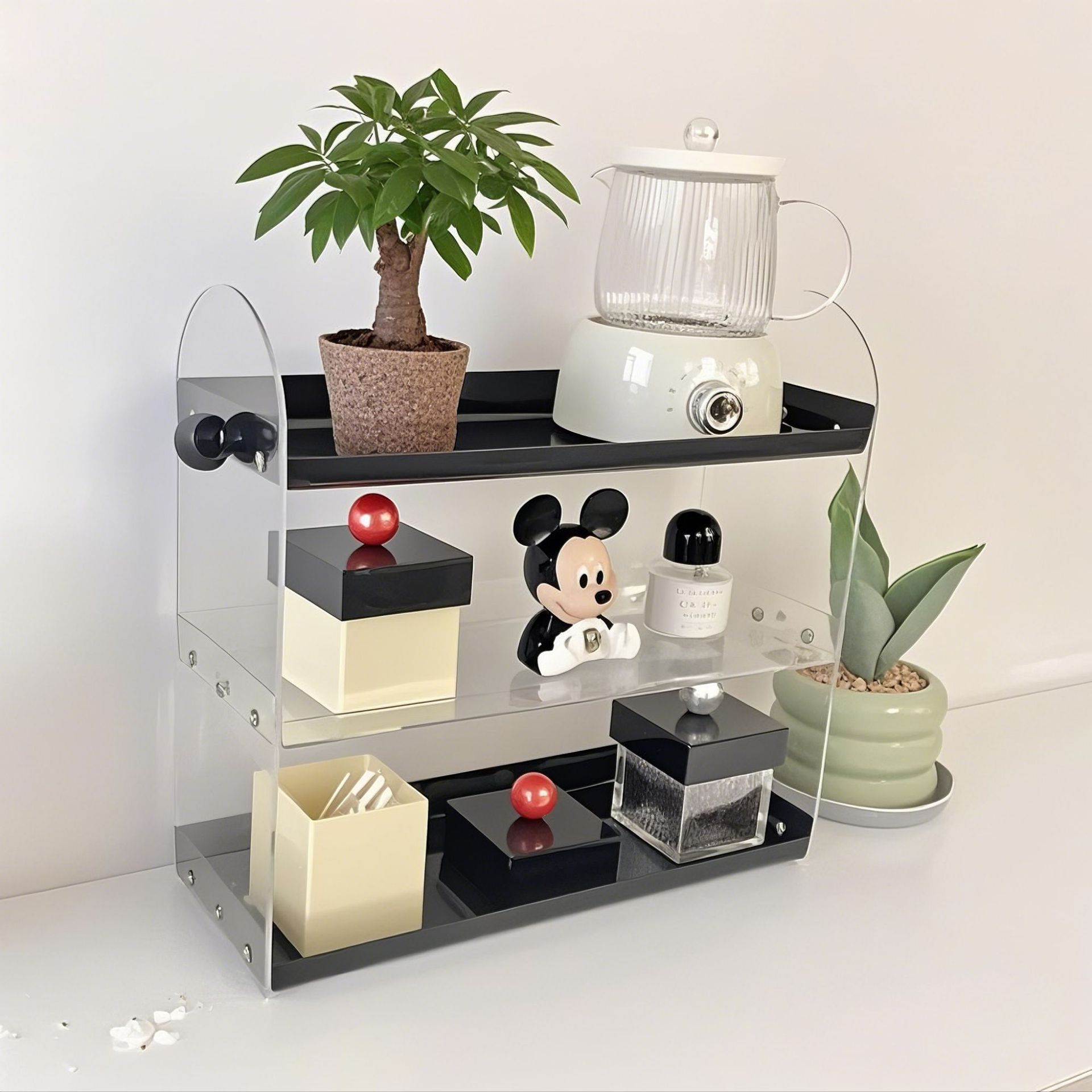 3겹[검정+투명+검정] 검정색 공 2개, 길이 40*가로 15*높이 37cm