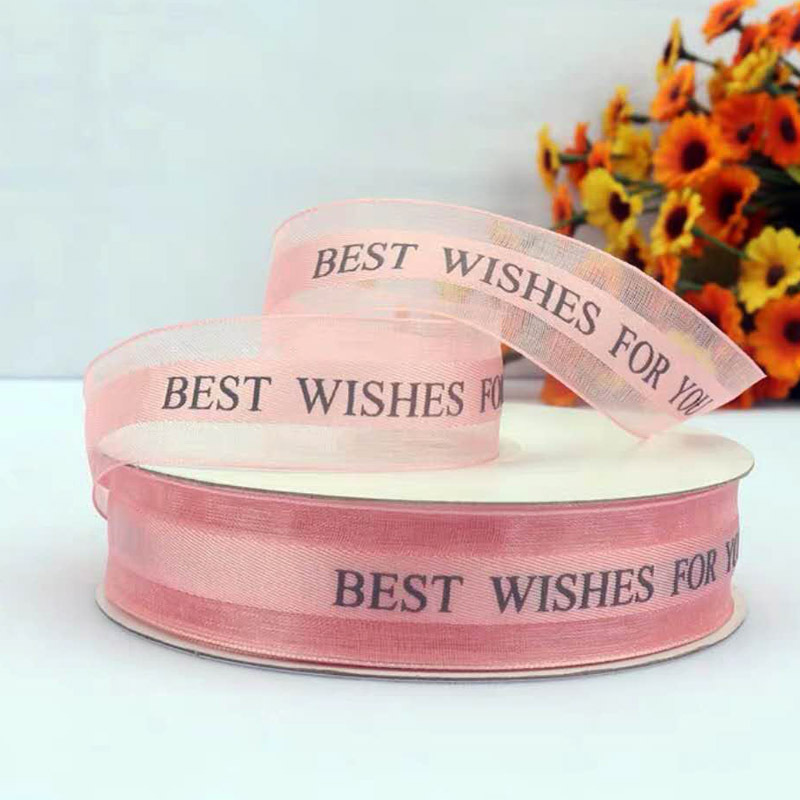 Envío gratuito cinta estilo coreano cinta de encaje impreso cinta pastel boda decoración regalo flor embalaje cinta