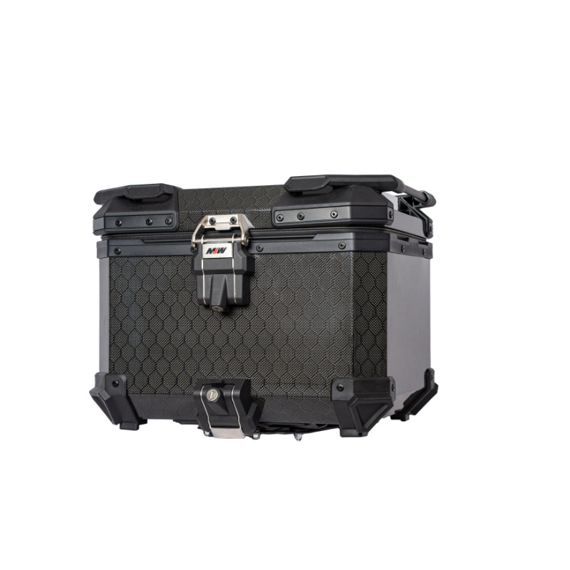 BM Lock 45L aerospace-grade 12K carbon fiber tail box, aluminum alloy large-capacity motorcycle tail box for scooters and electric vehicles
