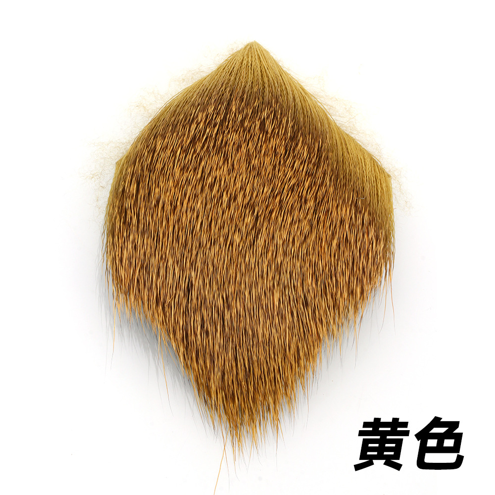 Bloque de pelo de ciervo pesca con mosca Luya cebo material vinculante pelo de ciervo Gancho mosca gancho de pelo material de gancho seco material de gancho 5*5cm