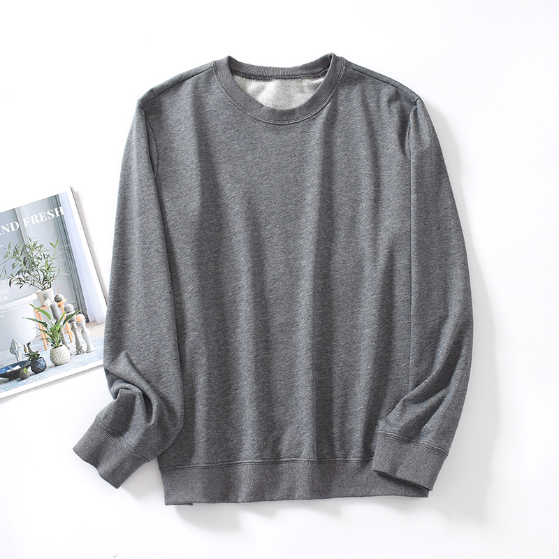 情侣款卫衣睡衣家居上衣简约可外穿打底毛圈上衣春夏季情侣款