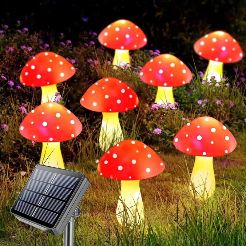 Solar luminous mushroom lamp outdoor waterproof shape courtyard garden park scenic lawn lamp night light Solar luminous mushroom lamp outdoor waterproof shape courtyard garden park scenic lawn lamp night light