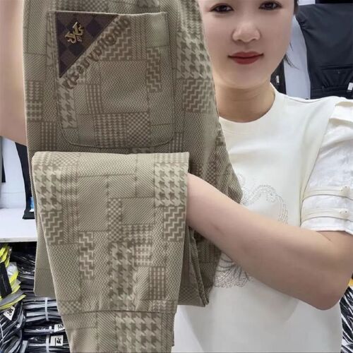 Casual Men's 2025 Summer Thin Versatile High-End Personality Fashion Elastic Sweatpants Harem Pants