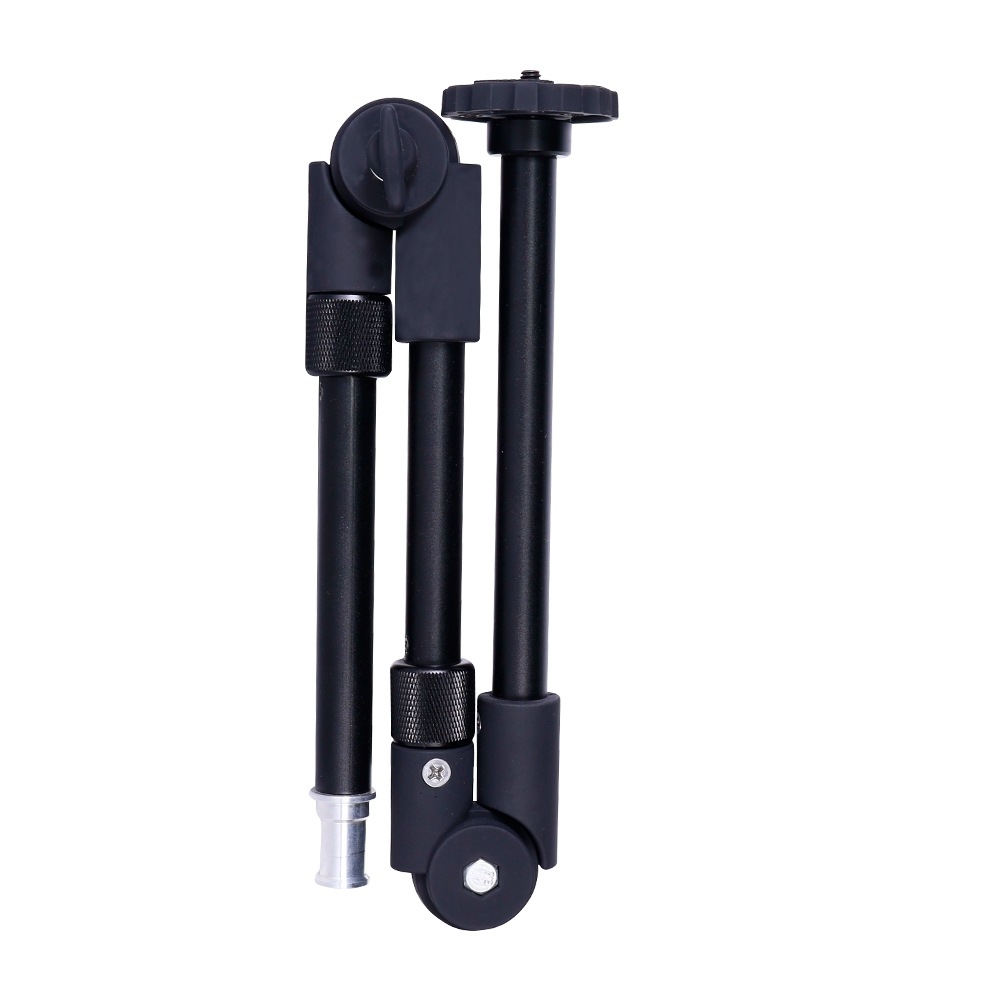 En stock zapato caliente cabeza de bola Monitor universal PTZ soporte voladizo 7 pulgadas de acero inoxidable mano extraña 11 pulgadas brazo mágico