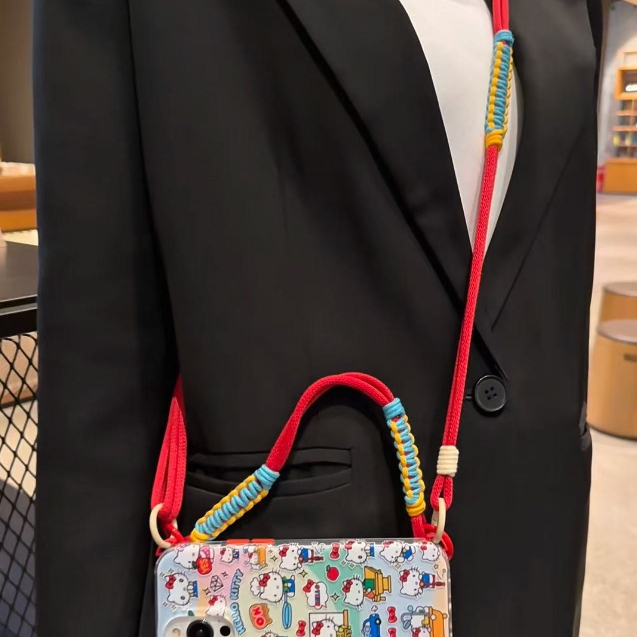 Ilustración de kt de pantalla completa de dibujos animados para iphone15 cuatro esquinas retráctil 16ProMax funda para teléfono móvil Apple 14 femenino 13