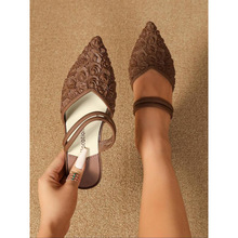 B 74081 Block Heel PVC Sandals �ָ��ܽ���ͷ��Ь�羳��ó