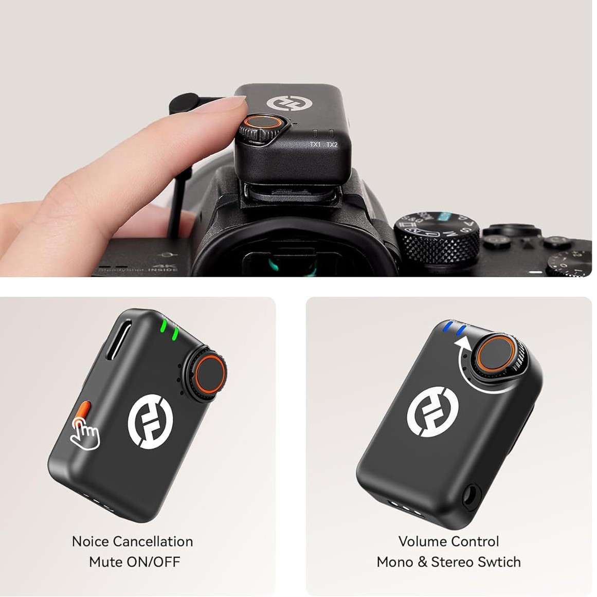 Hollyland Lark M2S Wireless Lavalier Microphone con USB-C P