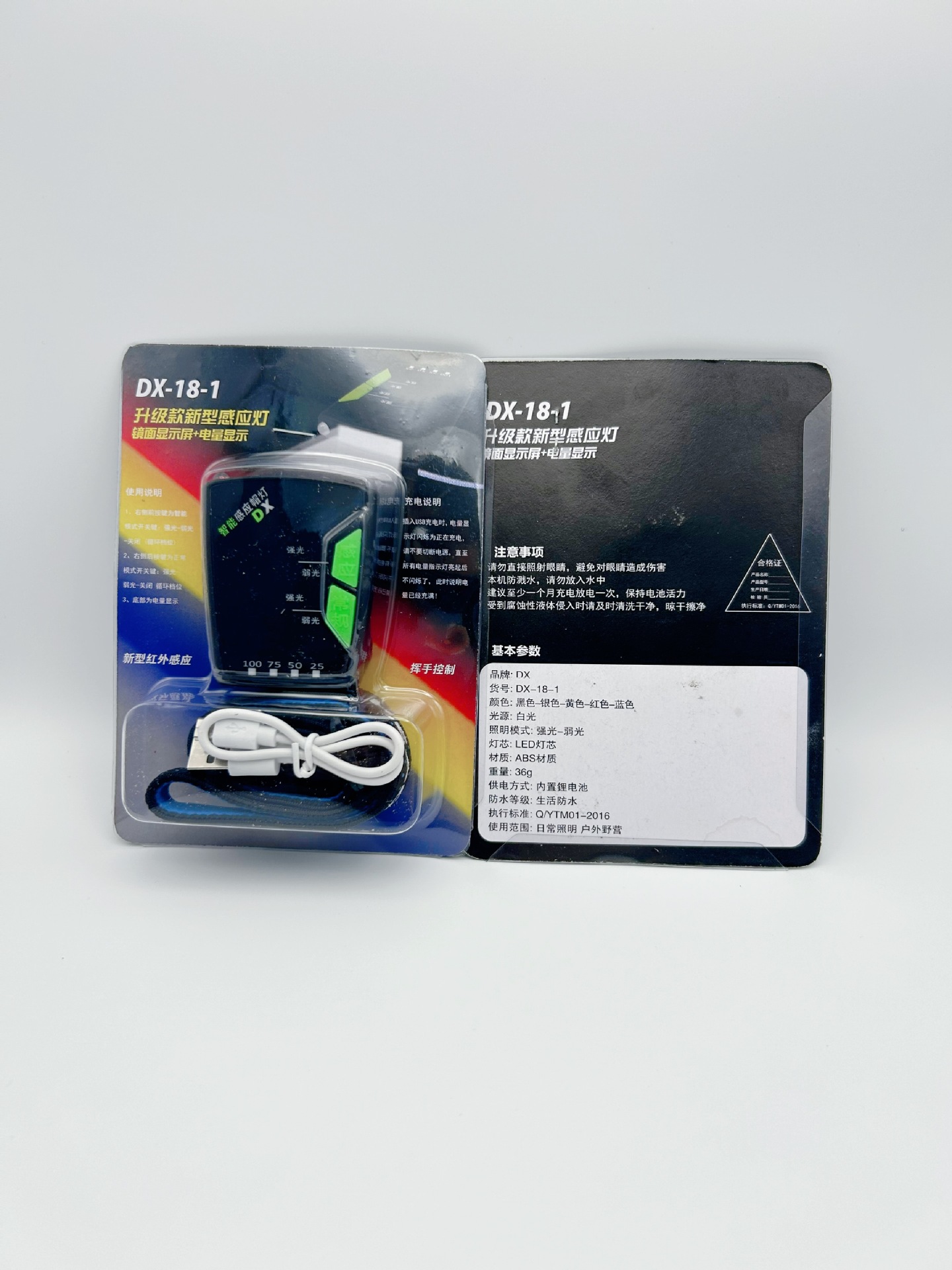 Linterna Frontal LED para Pesca con Batería de Larga Duración, Batería de Litio, Sensor, Clip para Gorra, Modelo de Carga USB, Especialmente Diseñada para Pesca Nocturna.