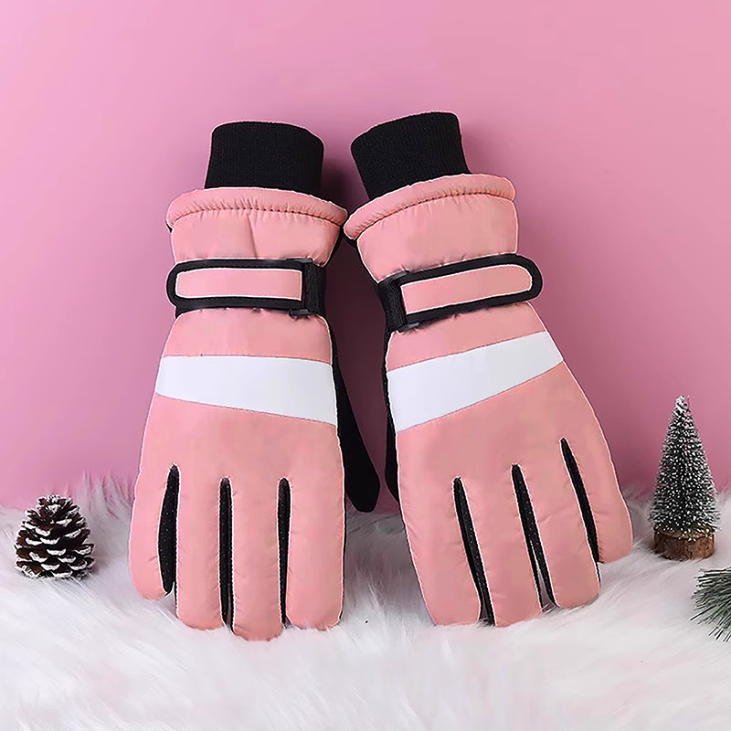 Personalizado logotipo de texto publicitario para enviar regalos corporativos de invierno para hombres y mujeres guantes calientes impresión personalizada invierno