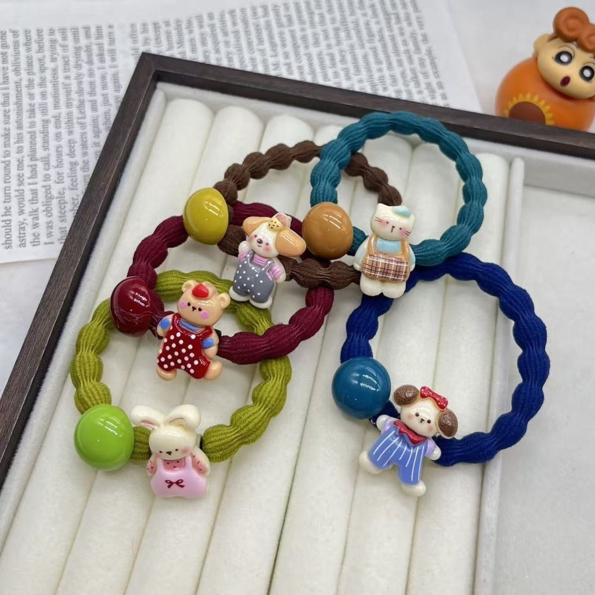 Cartoon cute children's elastic harmless durable hair rope