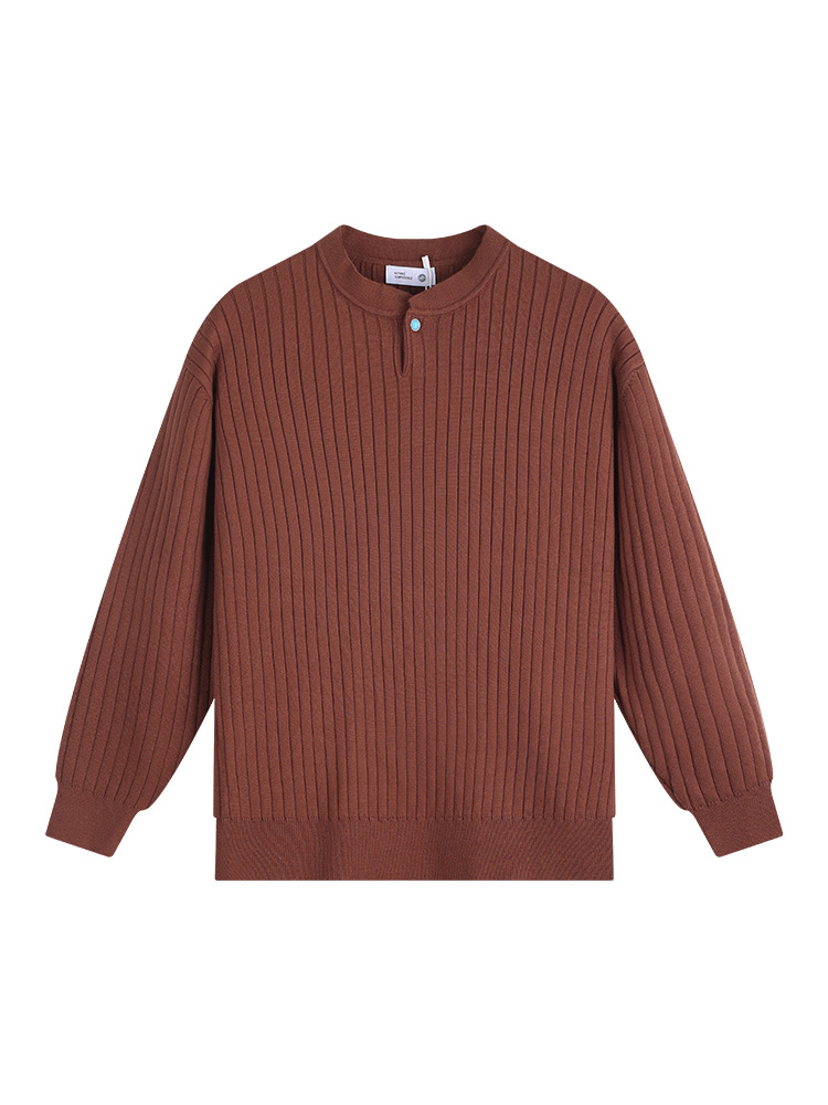 Lujo ligero nuevo estilo viejo estilo de dinero Henry cuello camiseta de punto hombre moda alta sensación polo camiseta camiseta superior camiseta para hombre