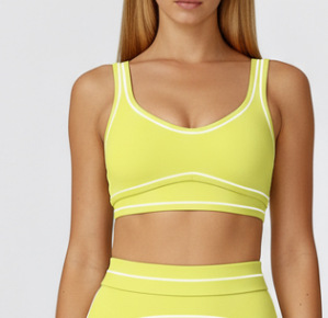 Bra único fluorescente amarillo
