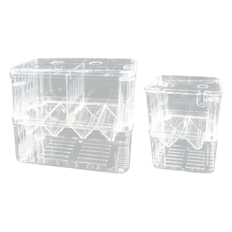 Многофункциональный изоляционный бокс, инкубационный бокс, аквариум, подвесной прозрачный акриловый бокс для разведения и выращивания юных рыб, инкубатор