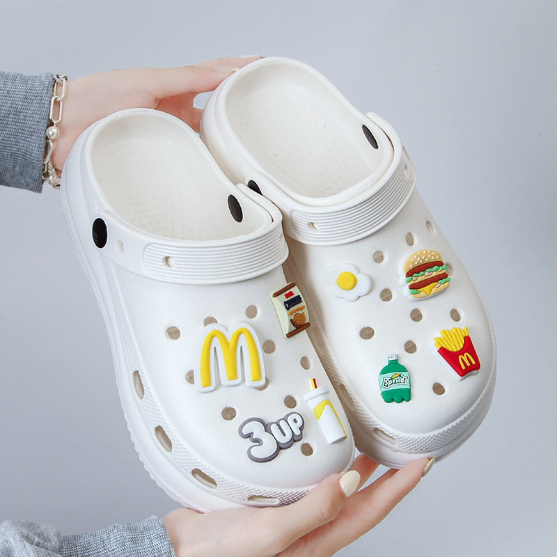 Cartoon Thick-Soled Clogs for Women, Summer Outdoor Beach Eva Height-Increasing Non-Slip Sandals with a Soft Stepping Feel, 2026 New Model