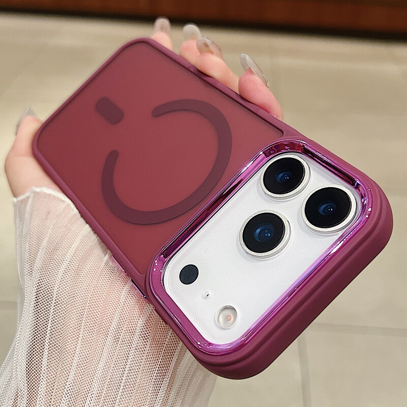 苹果17promax肤感磁吸手机壳iPhone16磨砂15半透14大孔防摔保护套|undefined