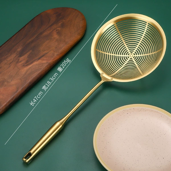 18#【gold】stainless steel colander