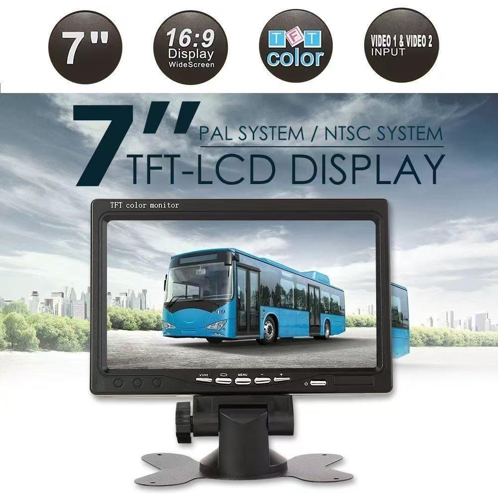 High-definition car display 12-24V reversing camera 4.3/5/7 inch desktop folding rearview mirror central control screen