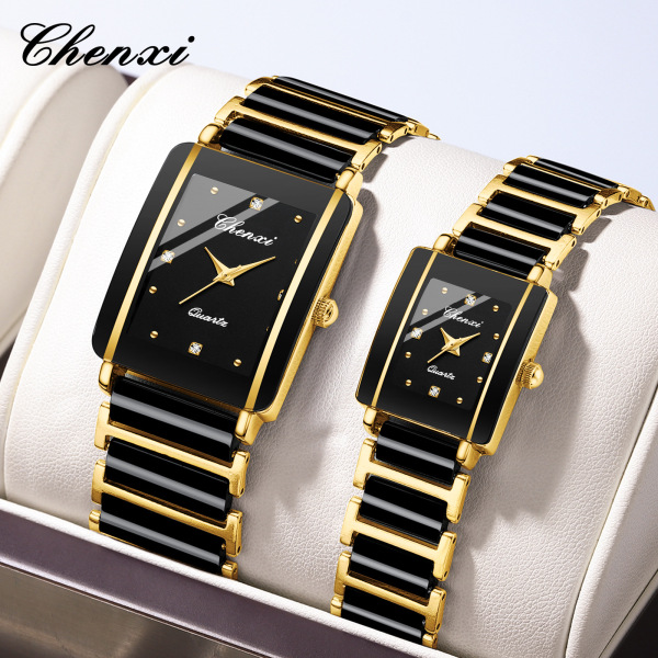 fashionable square paired watches
