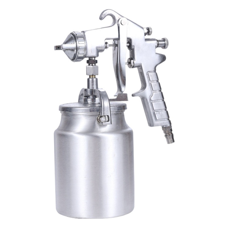 Ventas de la fábrica F75 pistola de pintura inferior olla neumática herramientas hogar coche pulverizador pistola de pintura image 1