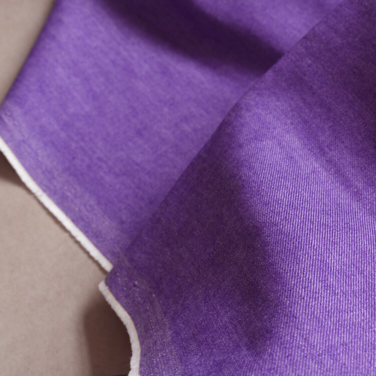 Jinjia Denim Fabric Natural Purple