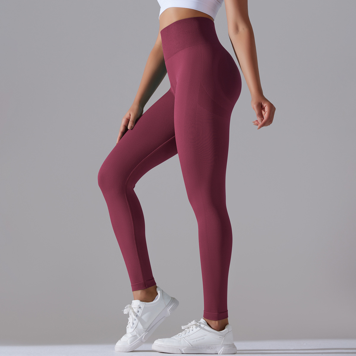 Modern Style Simple Style Solid Color Nylon Cotton Blend Active Bottoms Leggings display picture 33