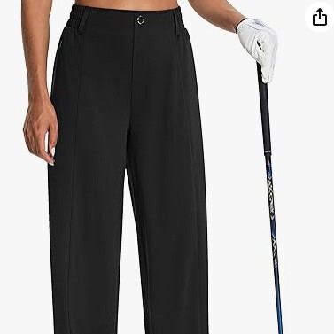 2026 Amazon Aliexpress Independent Site Commuter Drapey Slimming High-Waisted Solid Color Wide-Leg Pants Casual Golf Pants