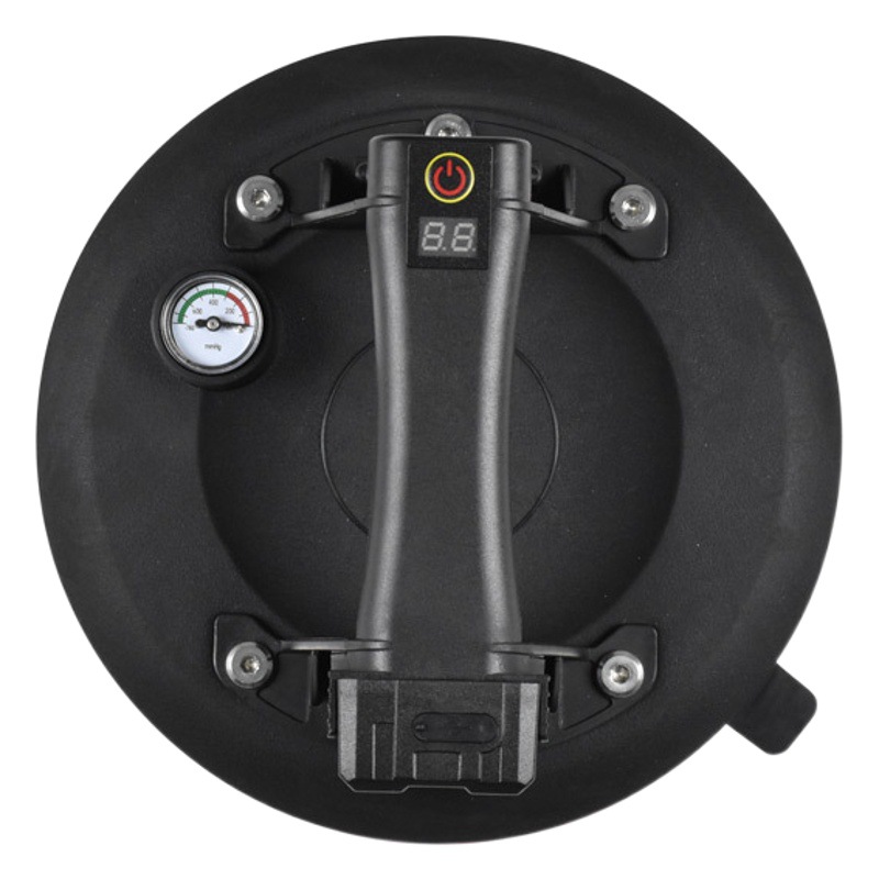 Bomba de aire de vacío eléctrica de 9 pulgadas con manómetro ventosa grande llenado automático de aire herramienta de manejo de vidrio suministro directo de fábrica