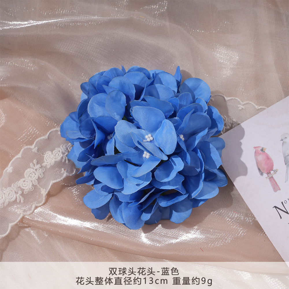 YG-더블 헤드 플라워 헤드-블루