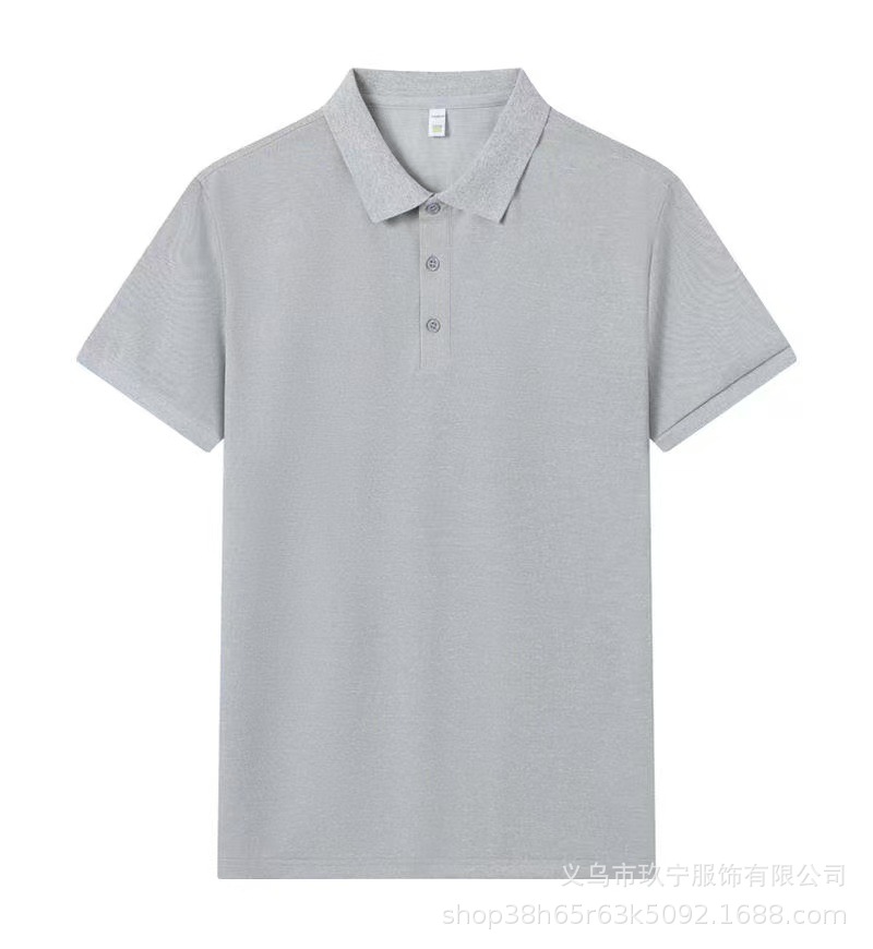 Primavera y verano para hombres y mujeres 7A antibacterianos de manga corta suelta polo suave piel libre de quemar camisa elástica al por mayor