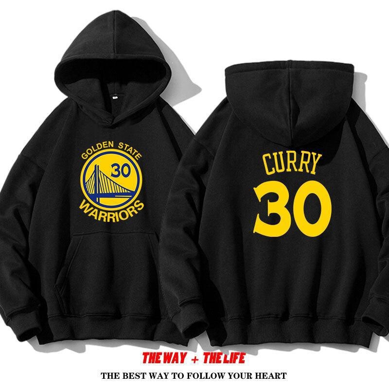 Wish Cross-Border Spring and Autumn New Golden State Warriors No. 30 Curry American Basketball Hooded Sweatshirt for Men and Women
