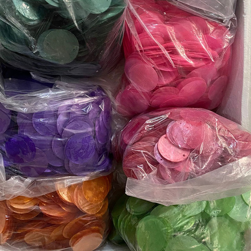 Natural Shell Round Disc 50mm Double Hole Mirror Shell Raw Material Soft Shell DIY Lamp Chime Accessory Translucent Sheet