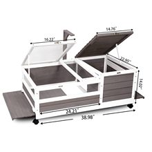 陆龟箱木质爬宠饲养箱卡达赫曼豹纹专用箱保温用品