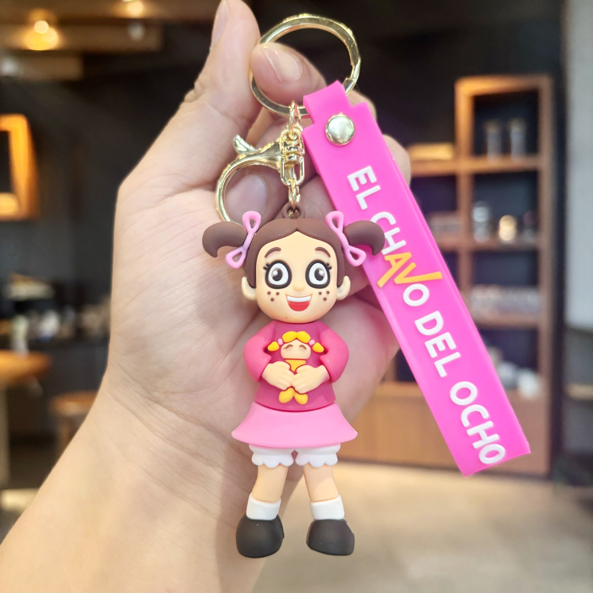 국경 금요일 밤 펑크 키 체인 펜던트 학생 어린이 선물 작은 선물 인형 기계 인형 도매