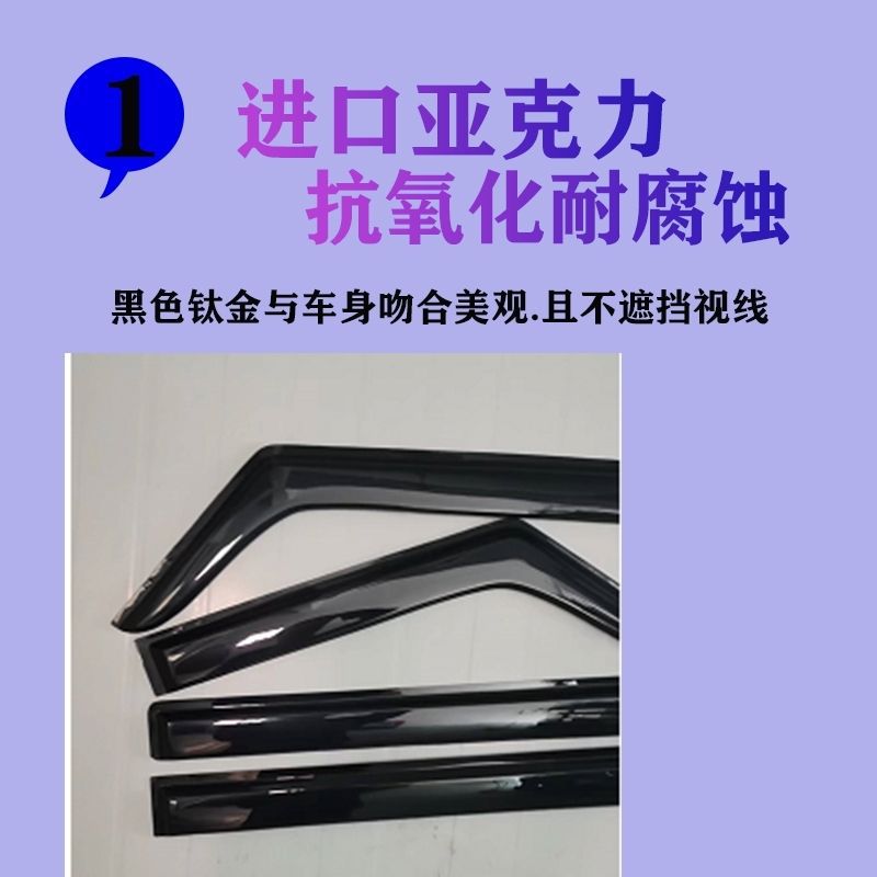 Rain Eyebrow for Chery iCAR 03 Window Visor Rain Shield