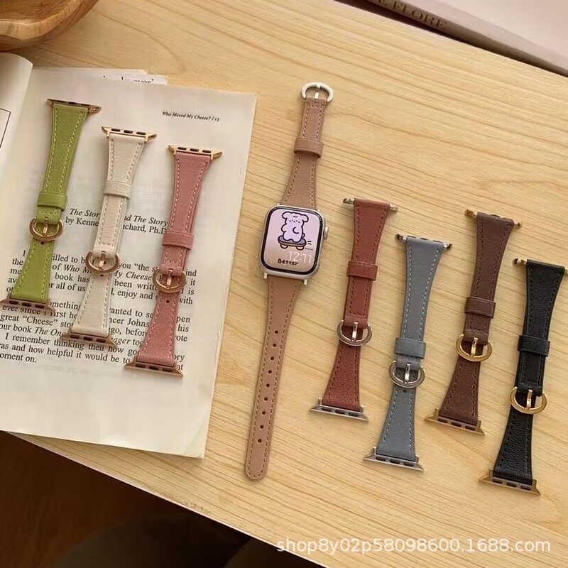 Suitable for Apple Watch 11 wristband 1098, slim waist horseshoe buckle, exquisite, high-end, versatile strap