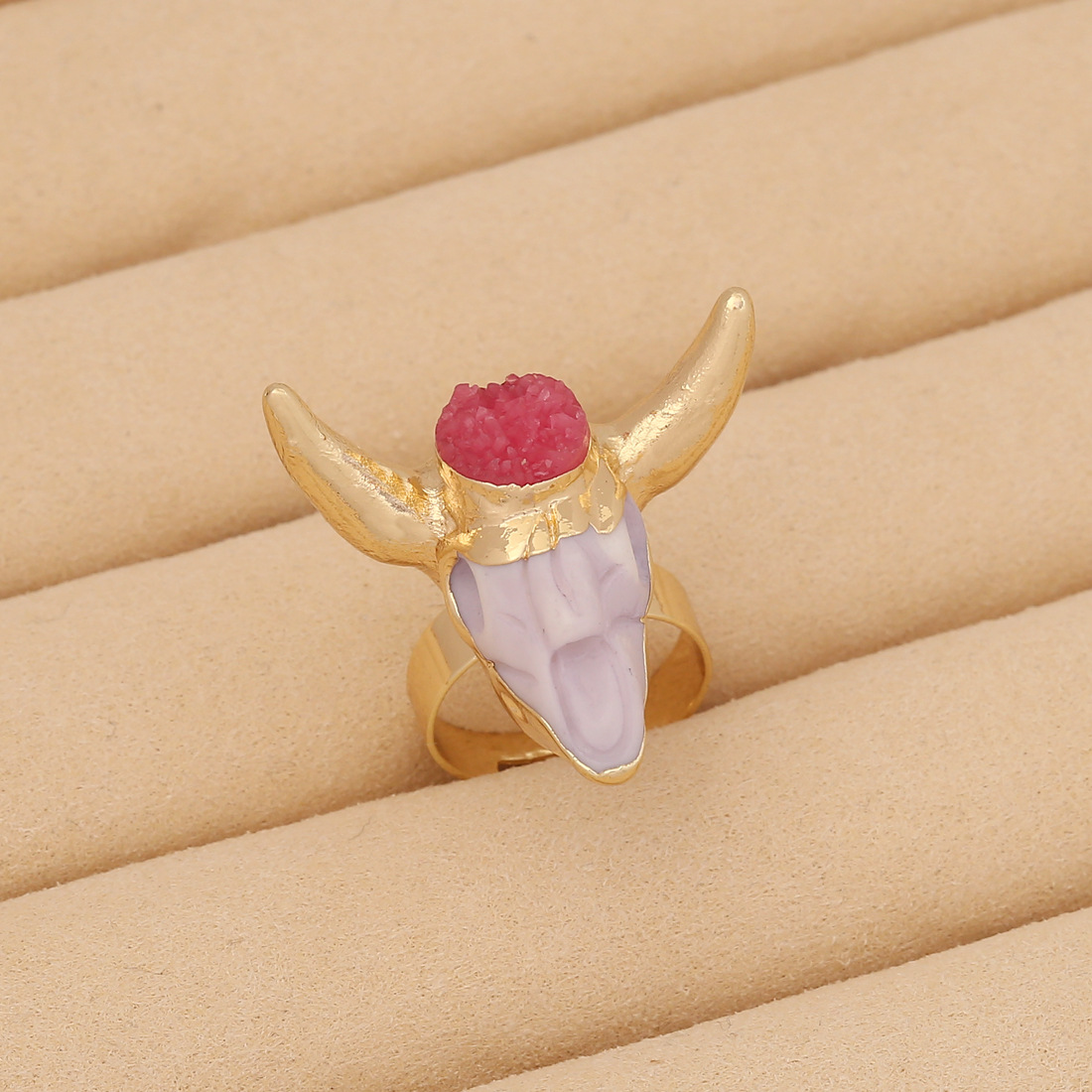 Rings Classification Adjustable Ring Size 1 Piece Quantity Daily Occasion Fashion Cattle Resin Women's Rings