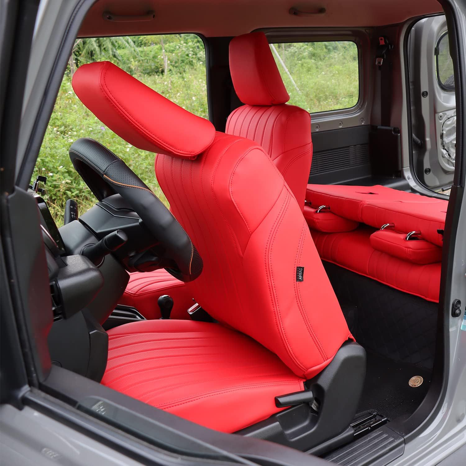 Suitable for 3-Door Jimny 2018+Jb64 Jb74 Leather High-End Seat Cover Fully Enclosed Seat Cover