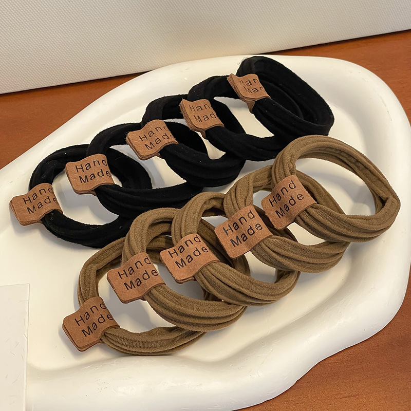 Cuerda para el cabello que no deja marcas de alta elasticidad, cuerda para la cabeza de mujer, lazo para el cabello de oso simple y lindo, accesorios para el cabello de cola de caballo alta, sombreros nuevos 2025