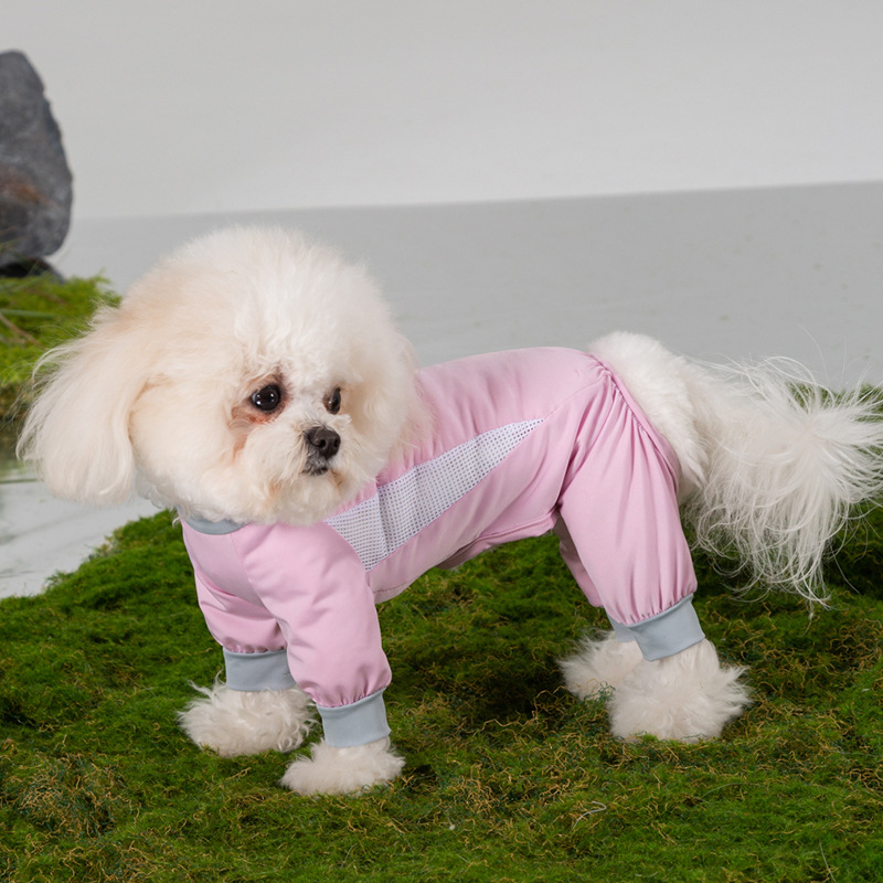 Perro de verano frío, abrigo de verano de cuatro patas, peluche para perros pequeños y medianos refrigeración al aire libre, ropa de perro de mascota a prueba de calor