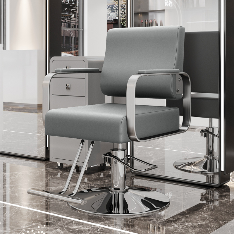 라이트 그레이 가죽 [간단한 팔걸이, 페달이 포함된 전착 디스크]