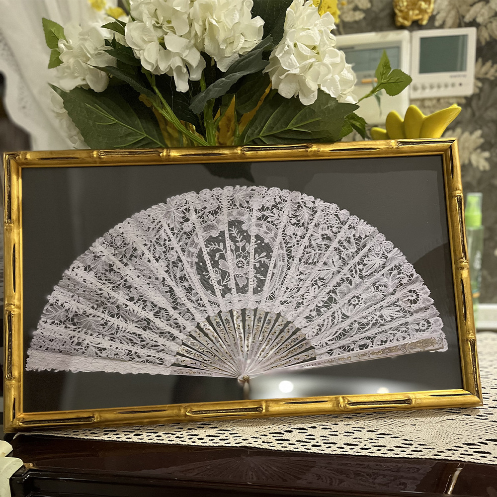 法式宫廷中国风古典西洋扇子装饰画新中式复古玄关餐厅挂画卧室画-阿里巴巴