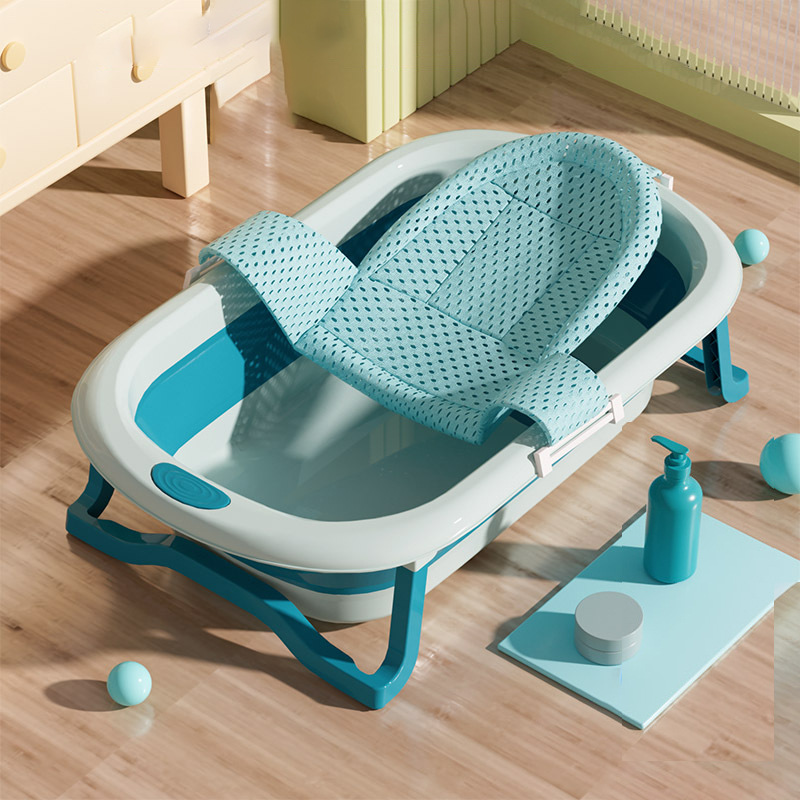 Bebé Baño red bolsillo bebé baño artefacto sentado y acostado estera antideslizante recién nacido bañera soporte de suspensión alfombra de baño Universal