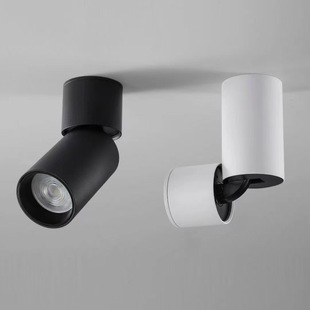 Open-mounted folding spotlight adjustable angle led downlight non-opening ceiling background wall porch ceiling light cross-border