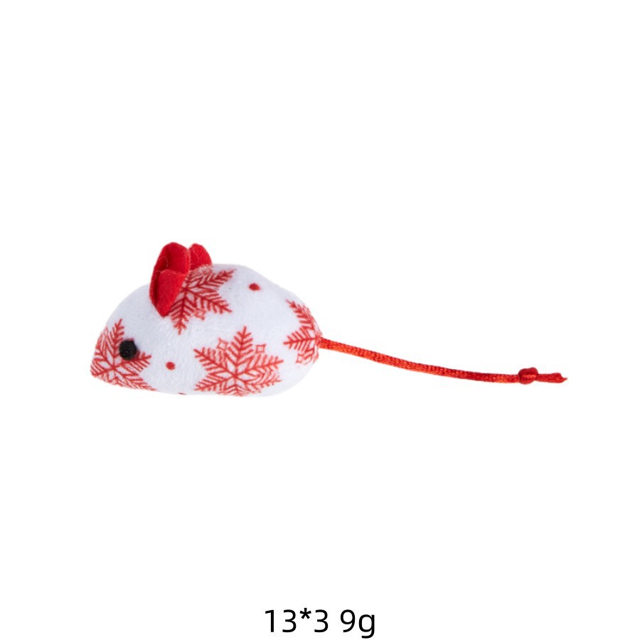 Ratón Copo de Nieve Navideño